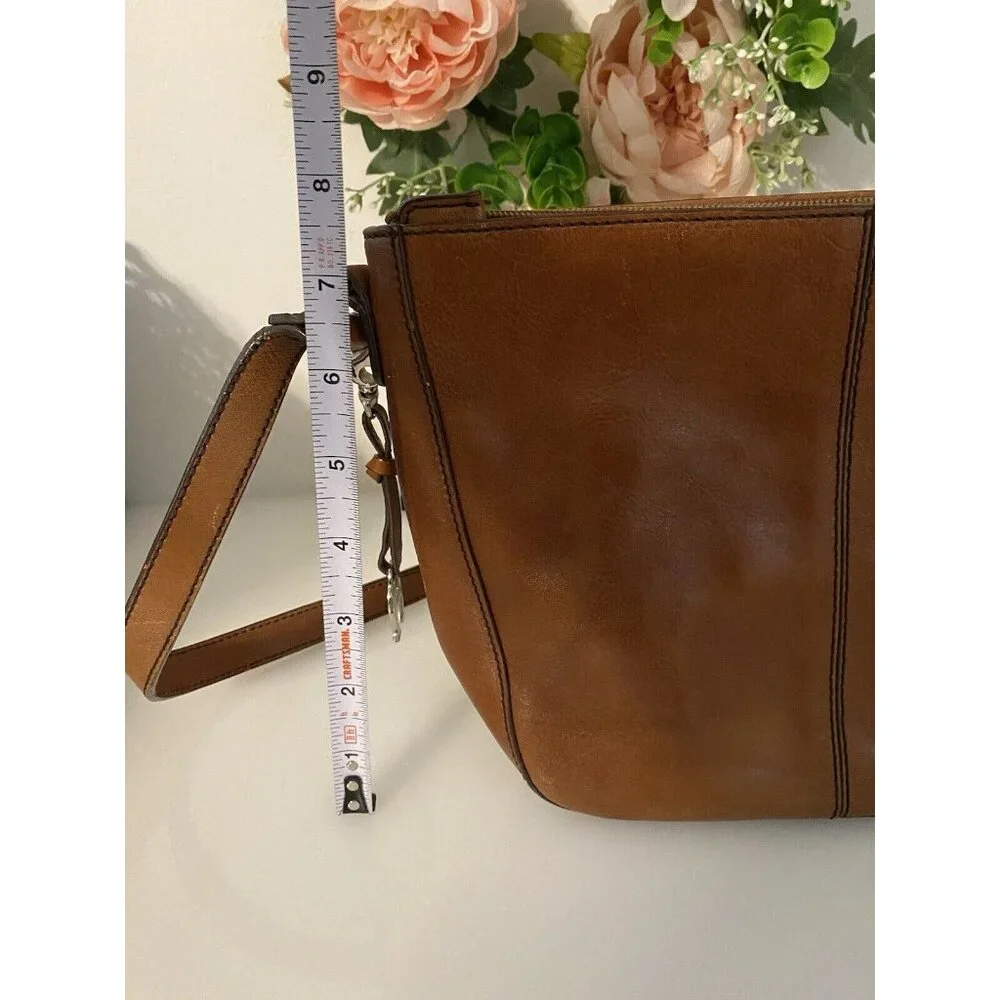 Vintage Etienne Aigner Leather Crossbody Shoulder Bag Purse Brown Boho Organizer - Picture 7 of 16